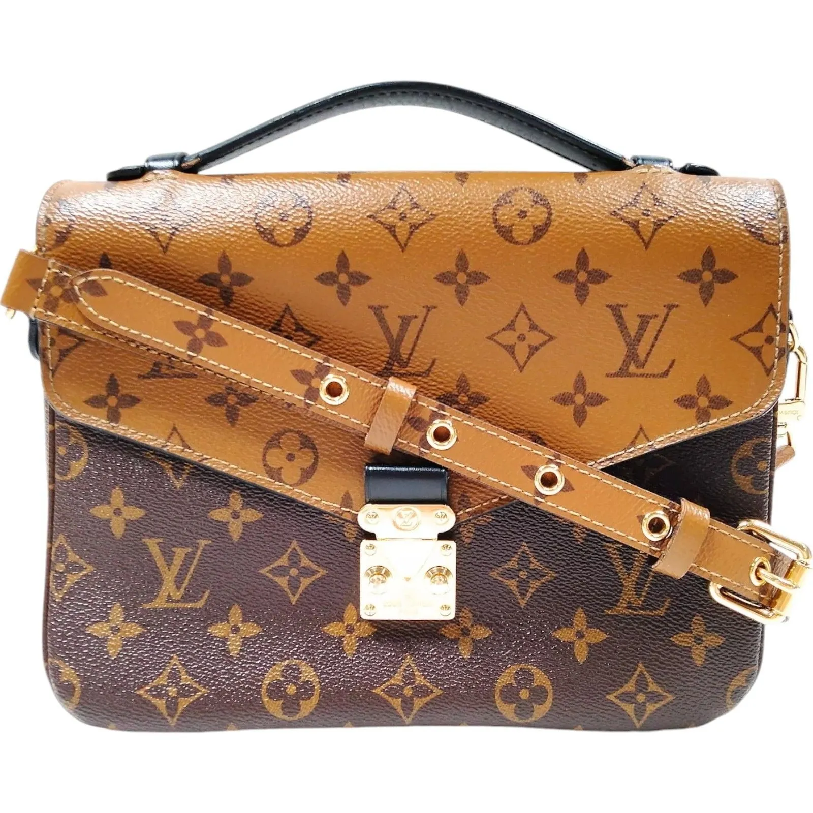 1211806AT (X6) Louis Vuitton Crossbody Bag Metis MM Brown Monogram