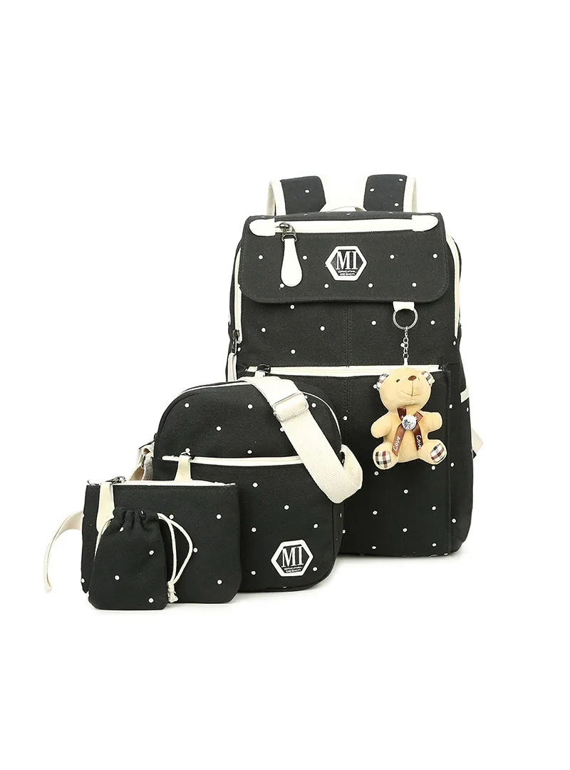 4Pcs/set School Backpacks College Schoolbag