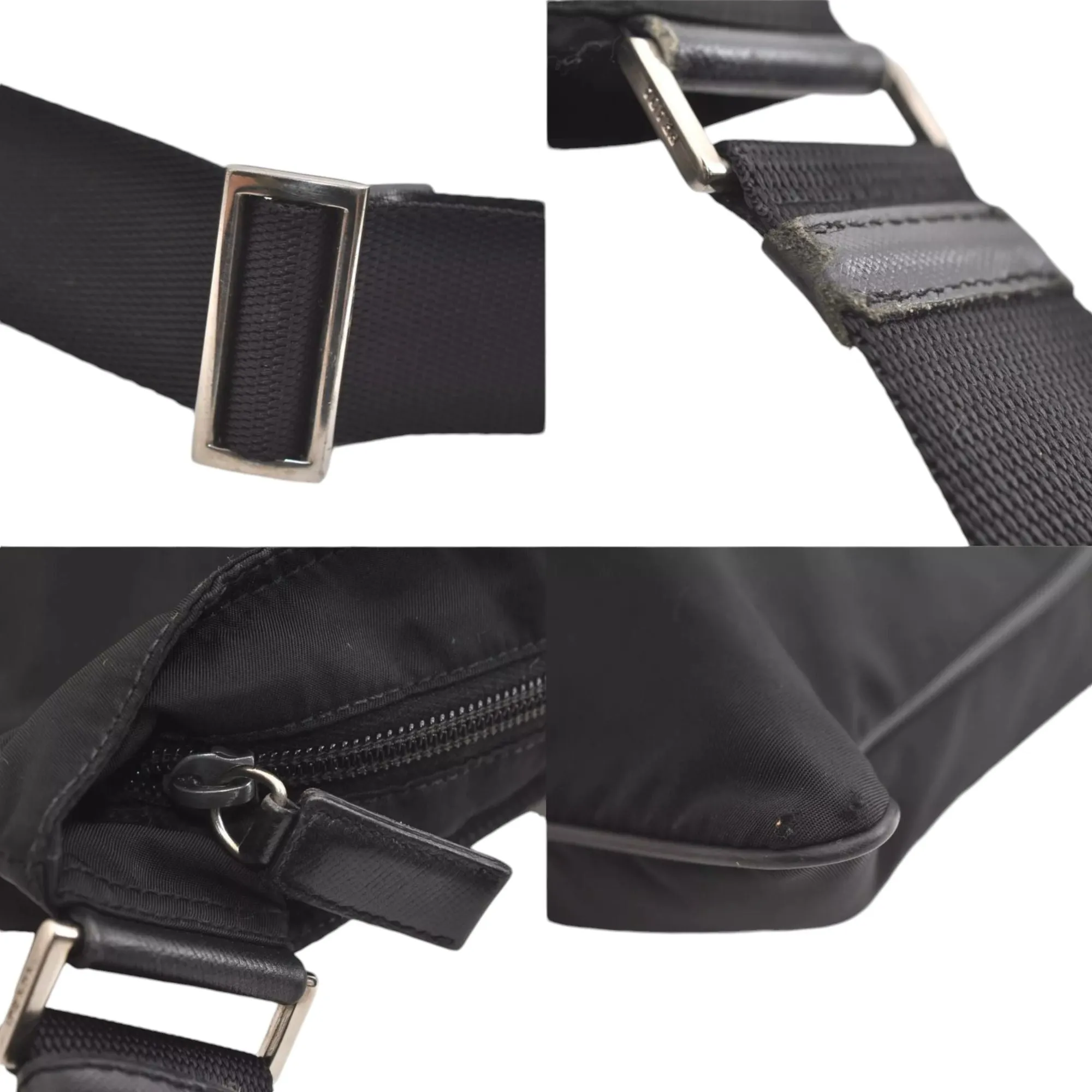 591208AO (C3) Prada Crossbody Bag Tessuto Black Nylon