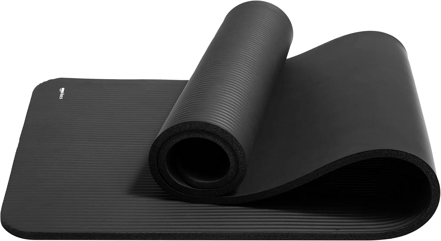 Amazon Basics 1/2 Inch Extra Thick Exercise Yoga Mat with Carrying Strap, Cushioned Support, for Fitness and Gym Workouts