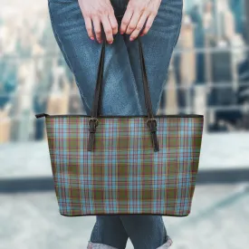 Anderson Tartan Leather Tote Bag