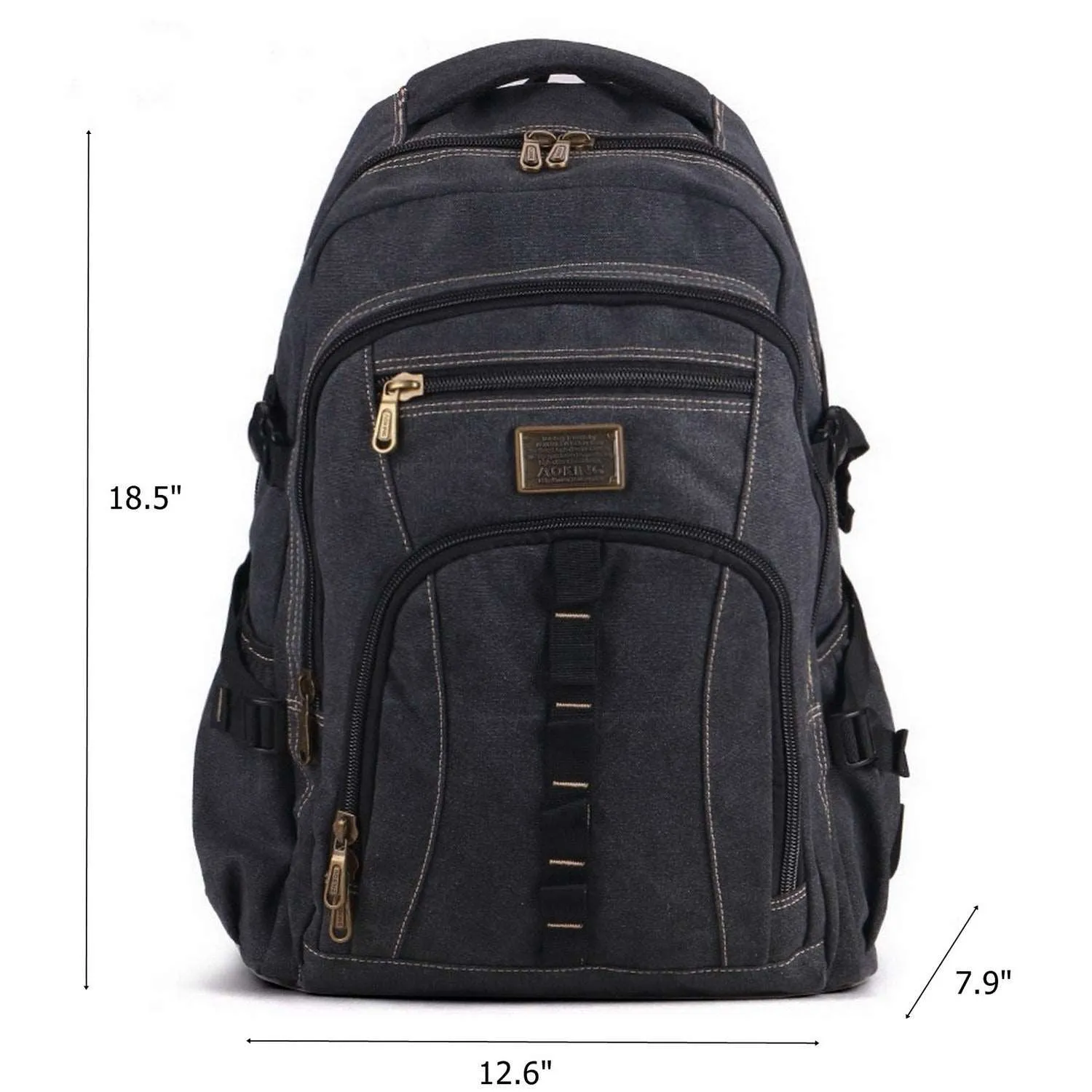 Aoking Canvas Student Laptop Backpack