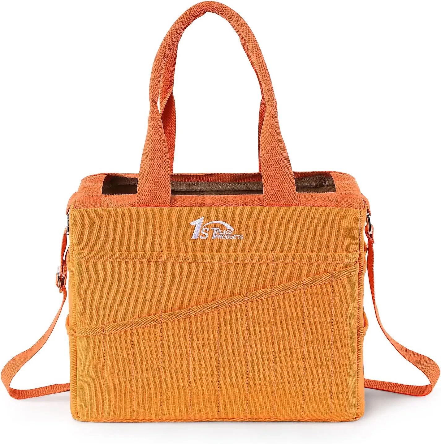 Art Craft Supply & Pottery Bag  36 Pockets  Detachable Shoulder Strap - Handles  Removable Padded Divider - Washable  Tools, Knitting, Crochet, Yarn, Sewing, Scrapbooking, Clay, Tote
