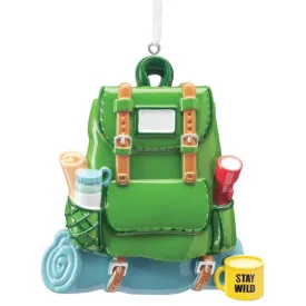 Backpack, Hiking, Camping Personalize Ornament
