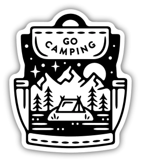 Backpack Scene Vinyl Sticker
