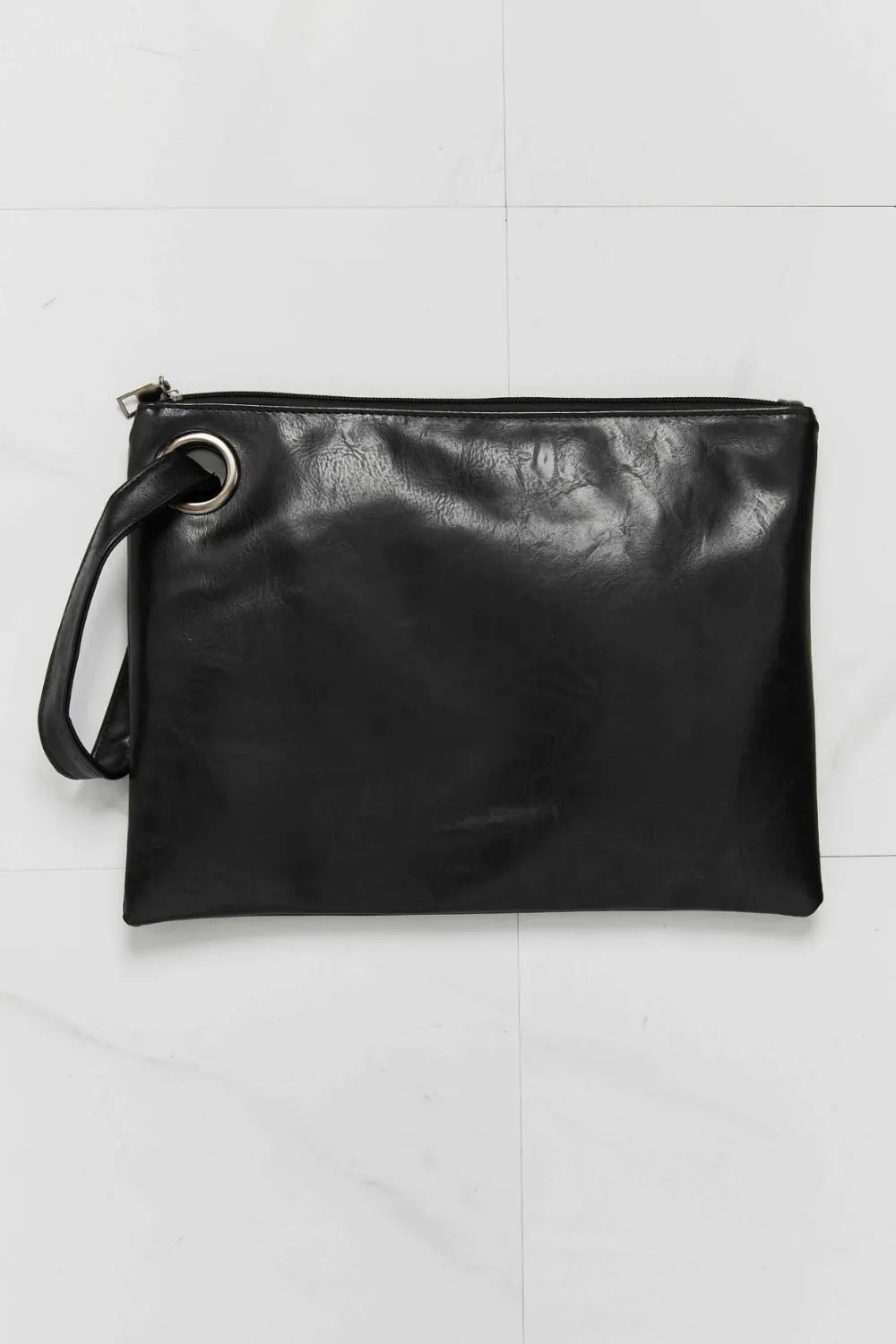 Black Vegan Wristlet