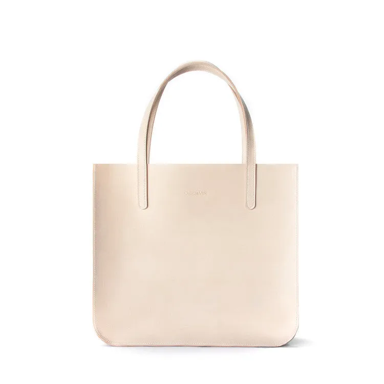 Ceuro & Mor Veggie Tanned Leather Tote - Natural