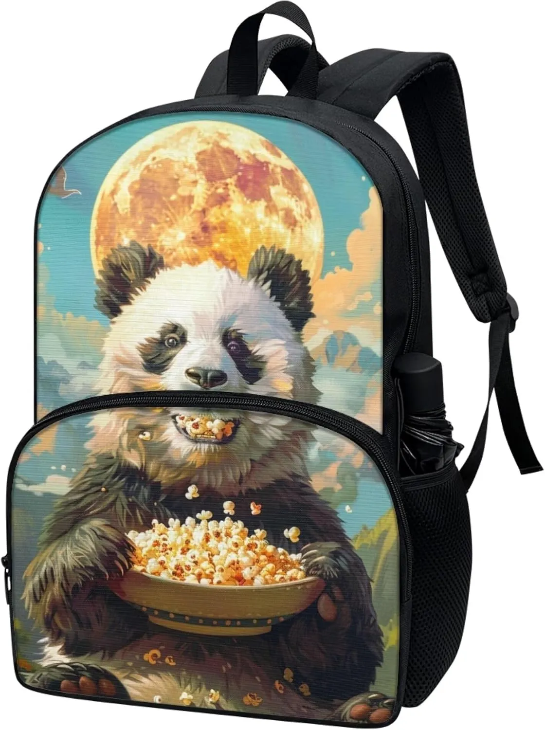 Cute School Bag Boys Coconut Fox Backpack Girls Soft Comfy Elementary Student Bookbag with Adjustable Padded Shoulder Straps 17 Inch Large Book Daypack Back To School Gifts