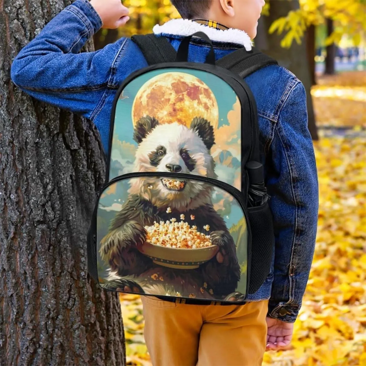 Cute School Bag Boys Coconut Fox Backpack Girls Soft Comfy Elementary Student Bookbag with Adjustable Padded Shoulder Straps 17 Inch Large Book Daypack Back To School Gifts