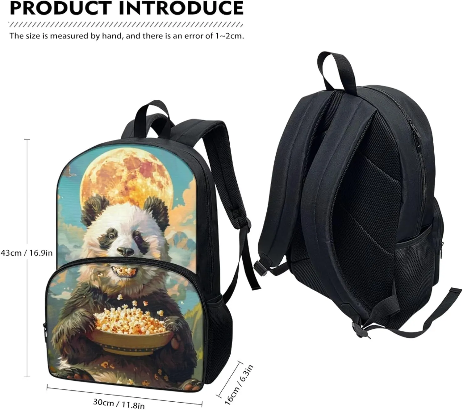 Cute School Bag Boys Coconut Fox Backpack Girls Soft Comfy Elementary Student Bookbag with Adjustable Padded Shoulder Straps 17 Inch Large Book Daypack Back To School Gifts