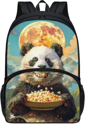 Cute School Bag Boys Coconut Fox Backpack Girls Soft Comfy Elementary Student Bookbag with Adjustable Padded Shoulder Straps 17 Inch Large Book Daypack Back To School Gifts