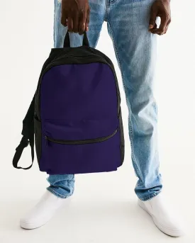 Dark Midtone Blue Canvas Backpack | C80M80Y0K80