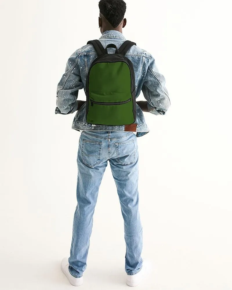 Dark Warm Green Canvas Backpack | Dark Pure Warm Green | C50M0Y100K80