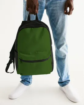 Dark Warm Green Canvas Backpack | Dark Pure Warm Green | C50M0Y100K80