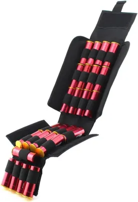 Depring MOLLE Tactical 25 Rounds Shotshell Pouch Holder Compact Foldable Shotgun Reload Ammo Mag Bag Quick Access Shotgun Shell Carrier