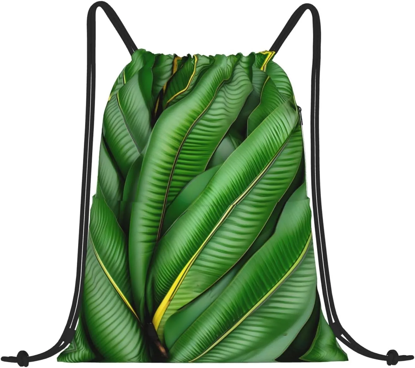 Drawstring Backpack for women,Versatile drawstring bag,Water-Resistant Cinch Bag,Gym sackpack-Banana Leaf Green
