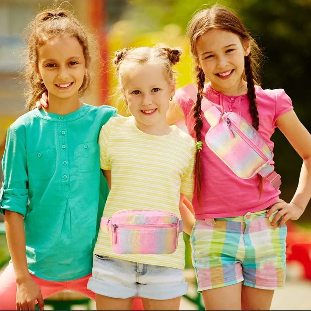 Fanny Pack for Girls Teens - Girls Belt Bag Cute Crossbody Fanny Packs for Women with Adjustable Waistband Smallest Waist Gets 27-28 inches