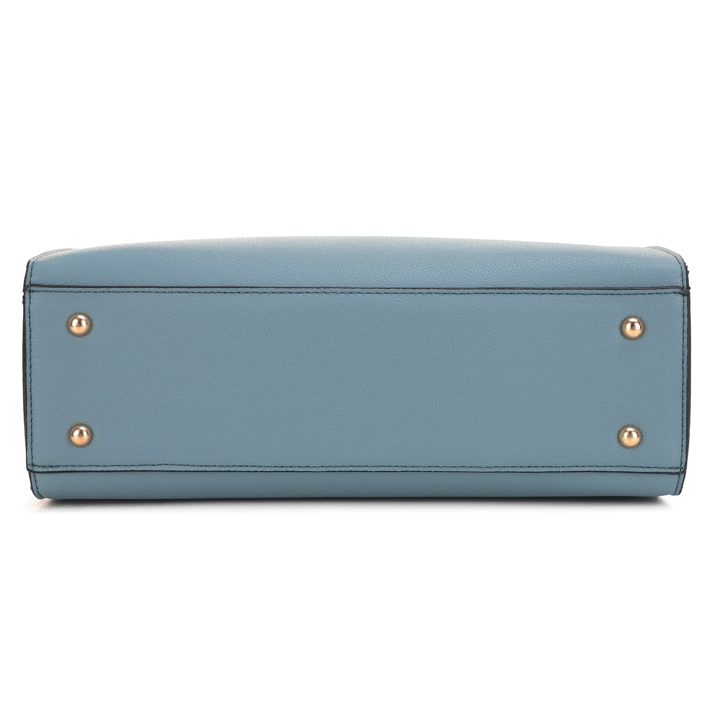 FC20666 Contrast Border Metal Tab Satchel