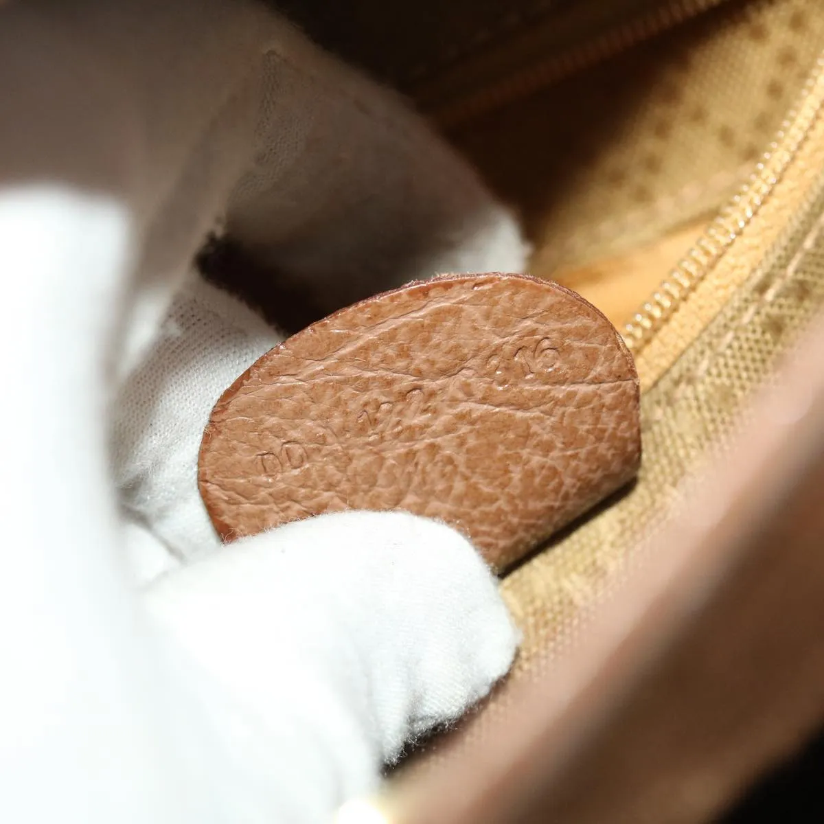 GUCCI Bamboo Hand Bag Suede 2way Brown  50264