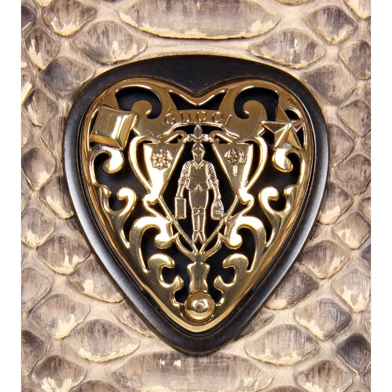 Gucci Brown reptile skin 'Babouska' bag