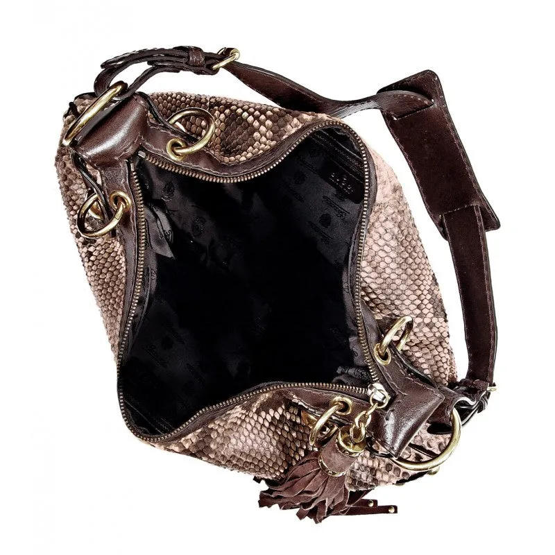Gucci Brown reptile skin 'Babouska' bag
