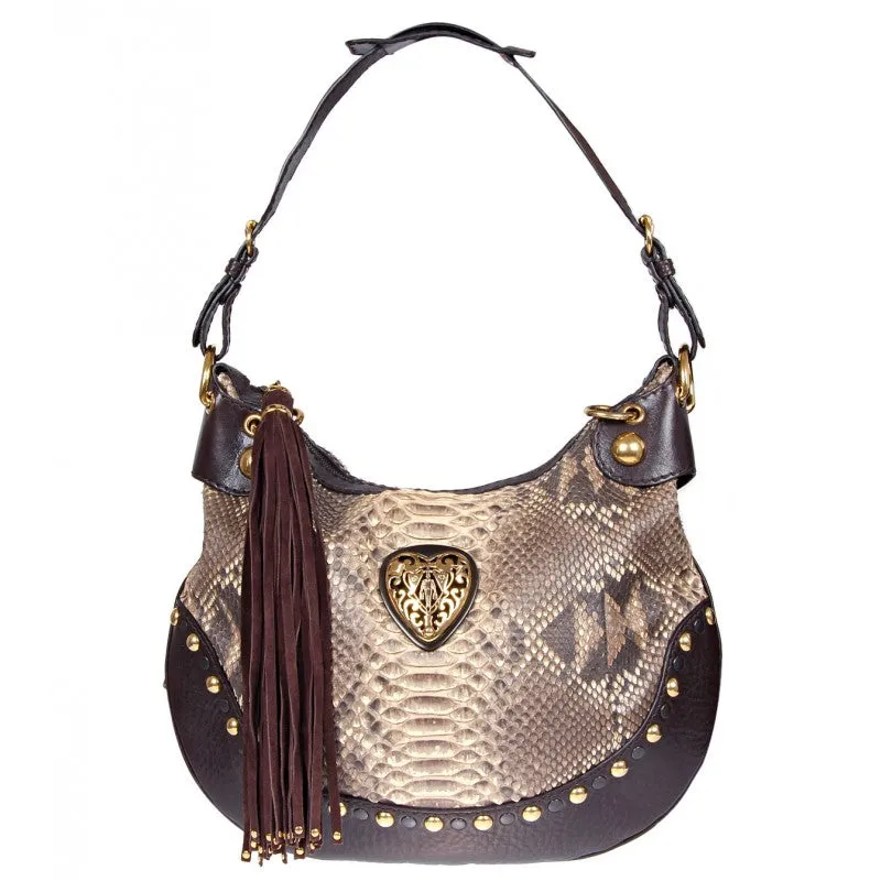 Gucci Brown reptile skin 'Babouska' bag