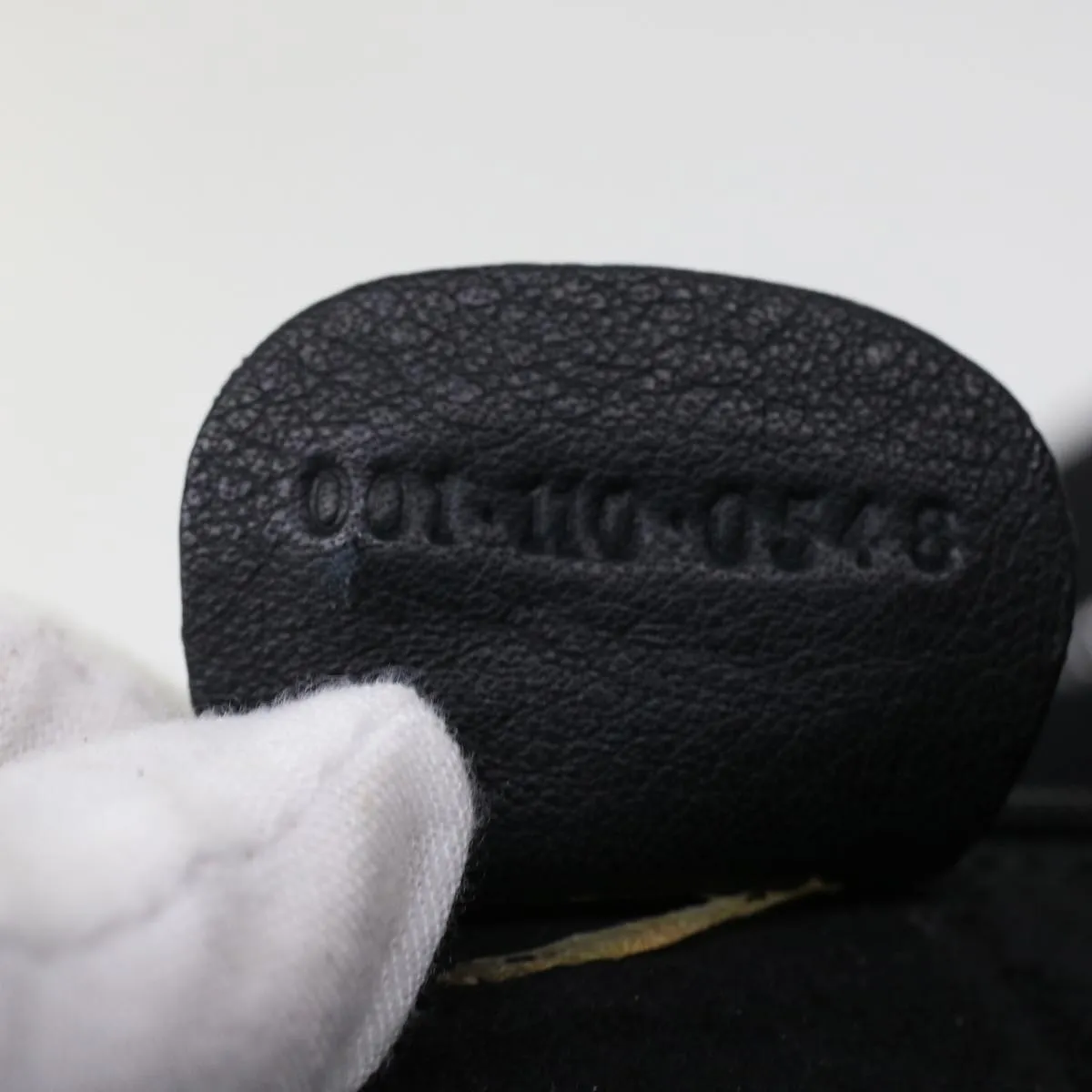 GUCCI Shoulder Bag Suede Leather Black  ar9974