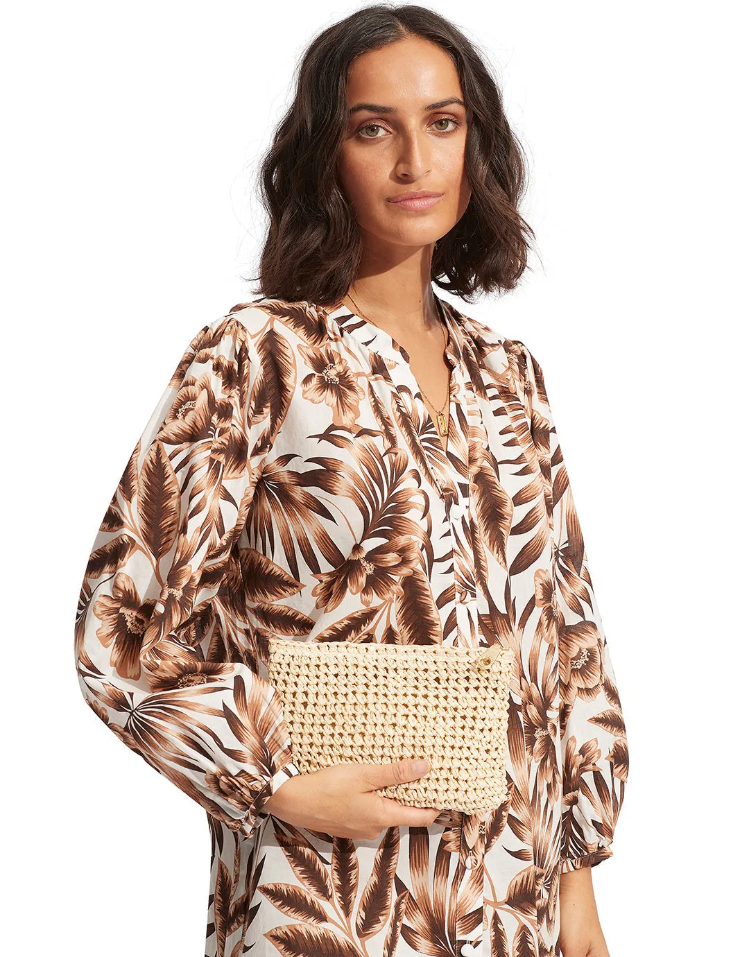 Holiday Clutch - Natural