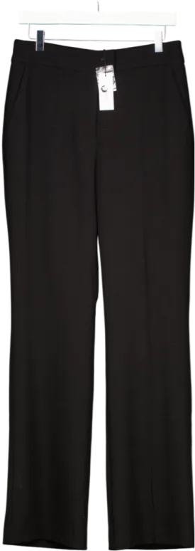 Karen Millen Black Compact Stretch Essential Straight Leg Tailored Trouser UK 10