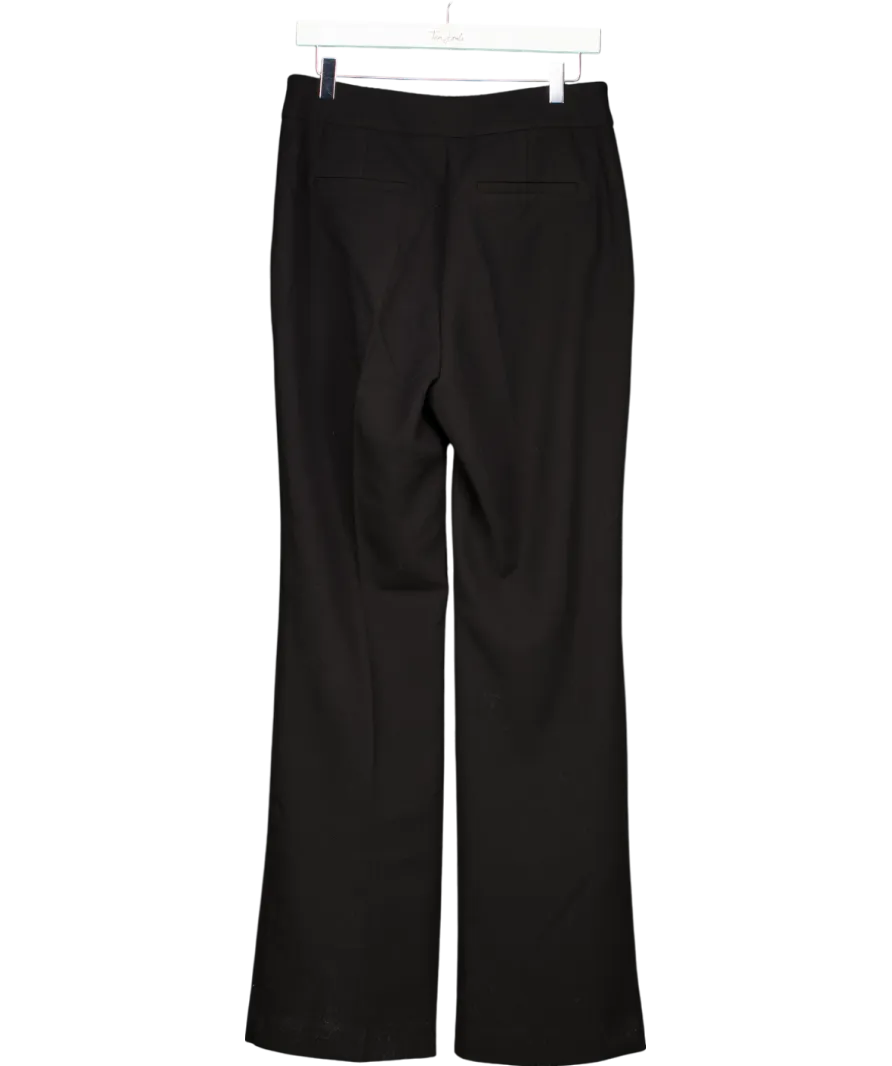 Karen Millen Black Compact Stretch Essential Straight Leg Tailored Trouser UK 10