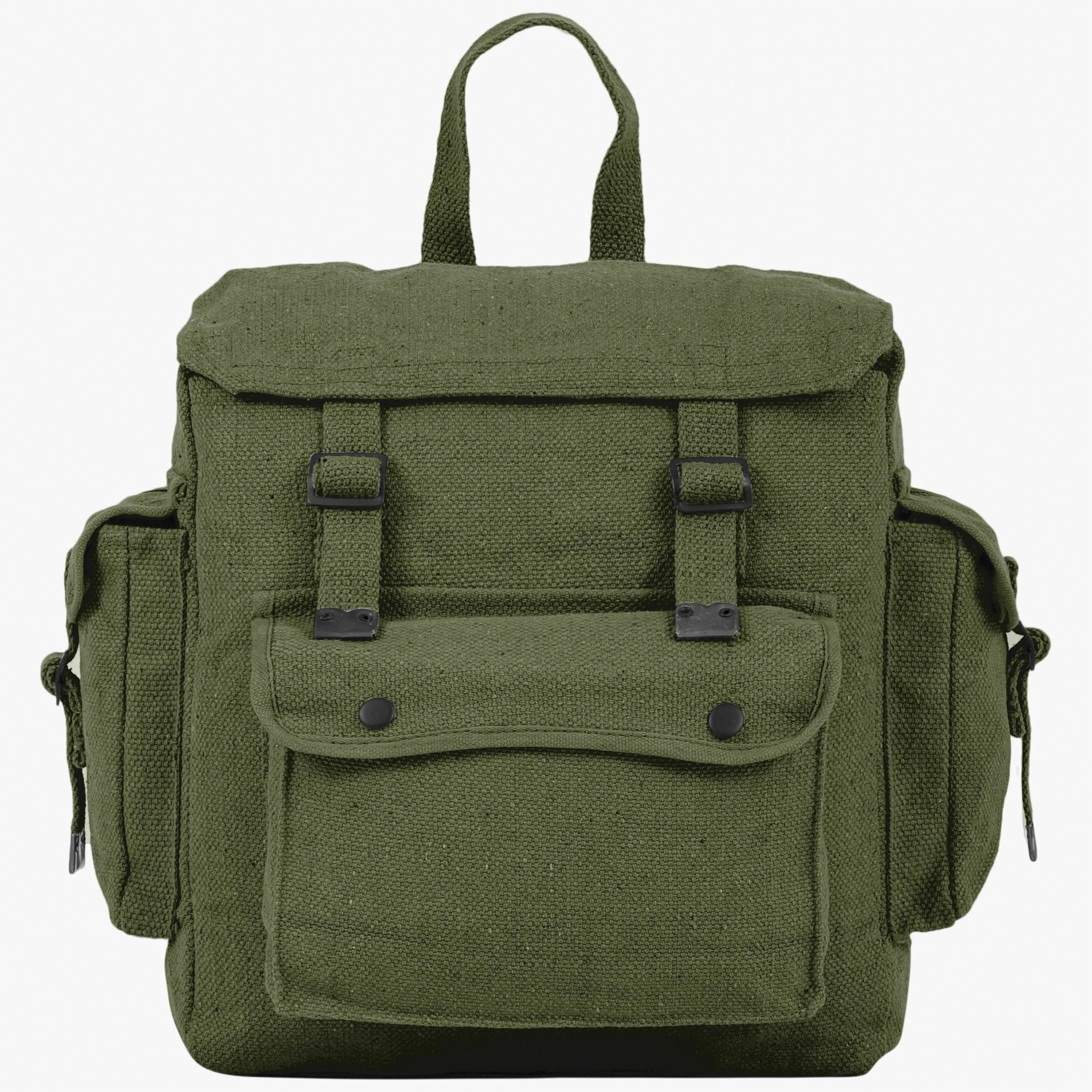 Large Webbing Backpack with Pockets