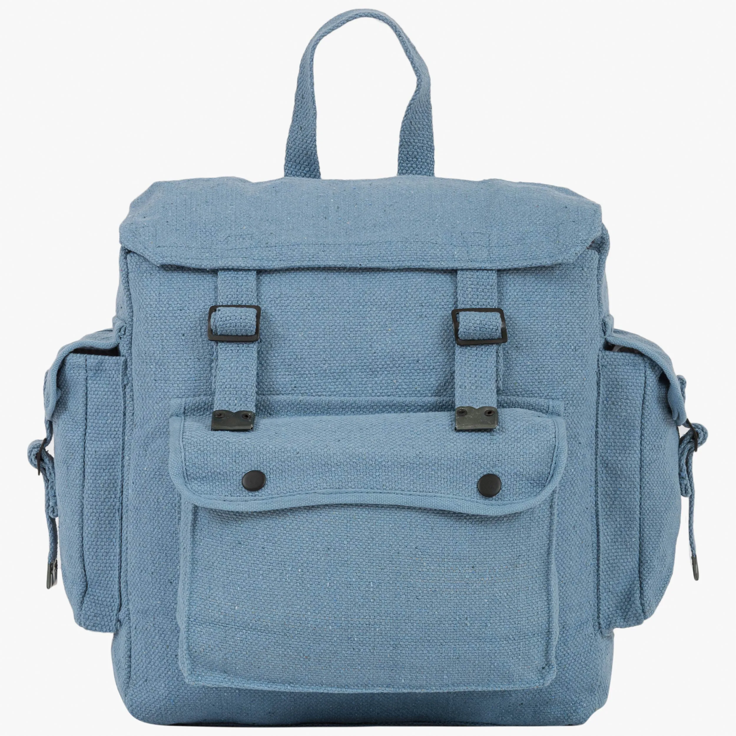 Large Webbing Backpack with Pockets