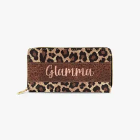 Long Type Zipper Purse - Leopard Print - Glamma