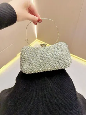 Luxury Diamond Metallic Handbag MNBF109