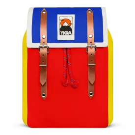 Matra Mini S Leather Backpack in Tricolour by YKRA