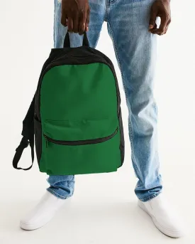 Medium Dark Green Canvas Backpack | Medium Dark Pure Green | C75M0Y100K60