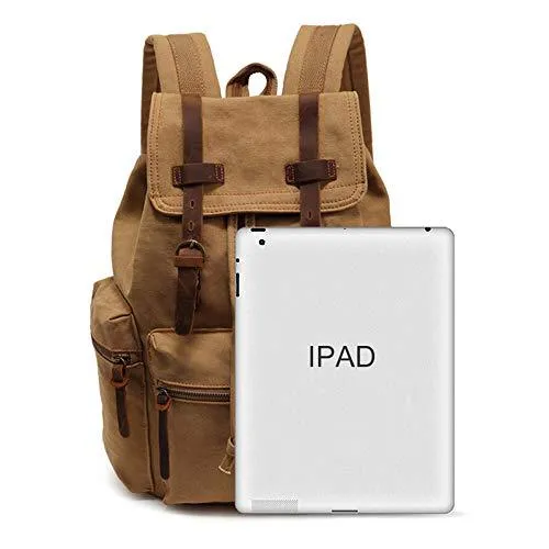 Men 21L Vintage Canvas Backpack