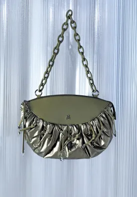 METALLIC CLUTCH BAG