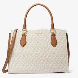 Michael Kors Satchel Vanilla/Acorn