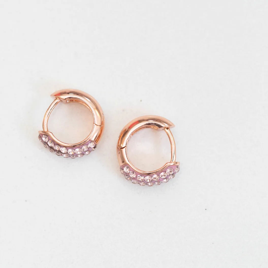 Mini Sparkle Hoop Earrings