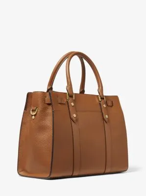 Nouveau Hamilton Large Pebbled Leather Satchel