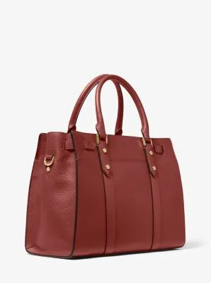 Nouveau Hamilton Large Pebbled Leather Satchel