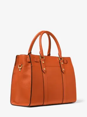 Nouveau Hamilton Large Pebbled Leather Satchel