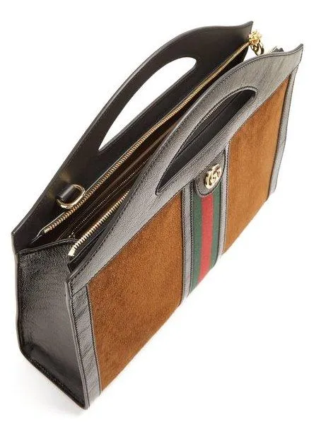 Ophidia Suede Shoulder Bag