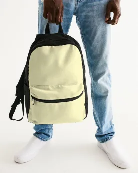 Pale Pastel Yellow Canvas Backpack | Bright Pale Pastel Yellow | C0M0Y30K0