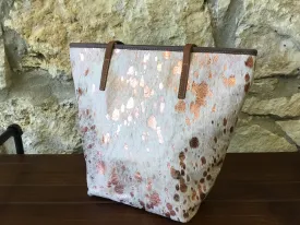 Rose’ Gold Leather Tote