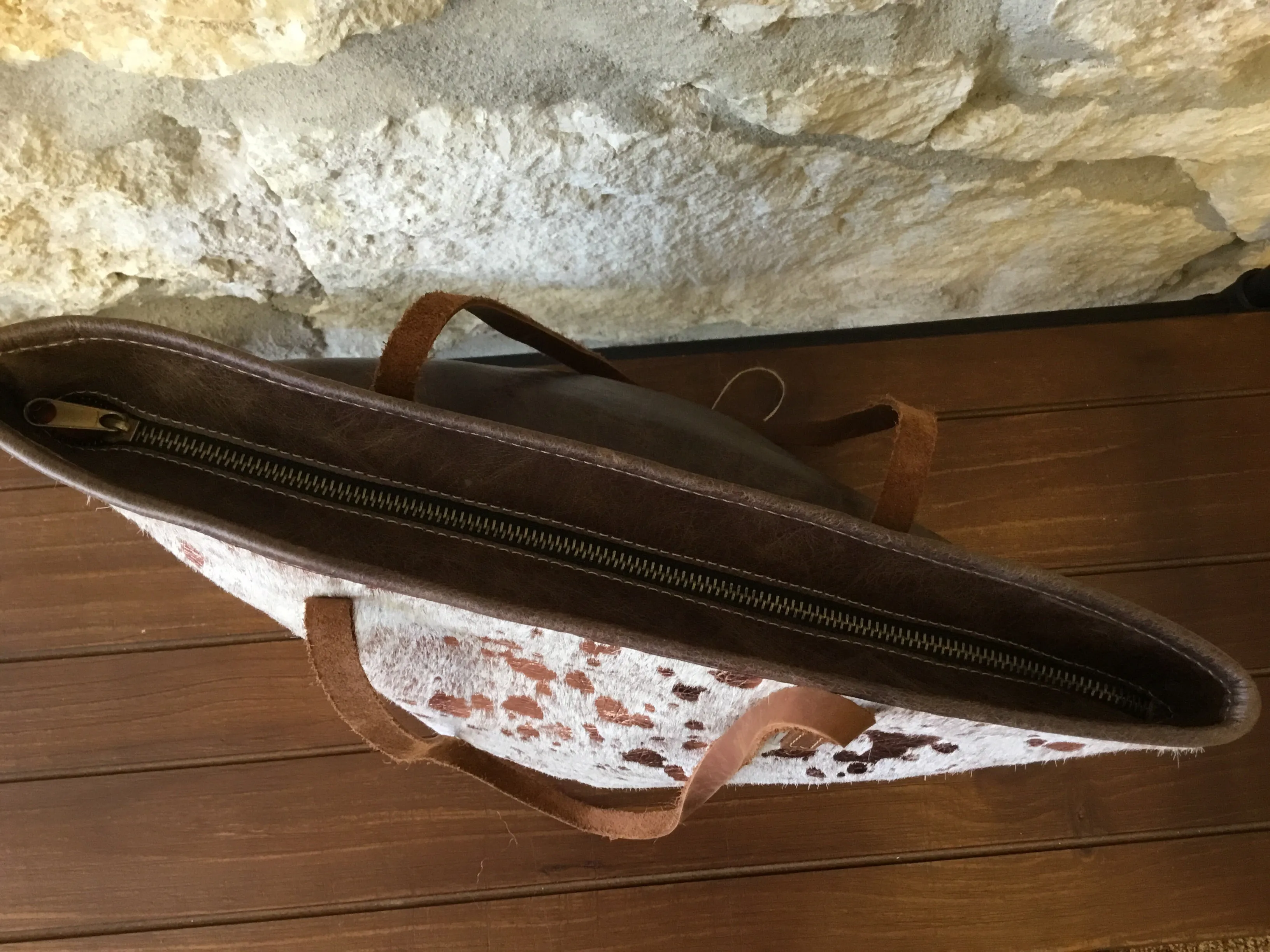 Rose’ Gold Leather Tote