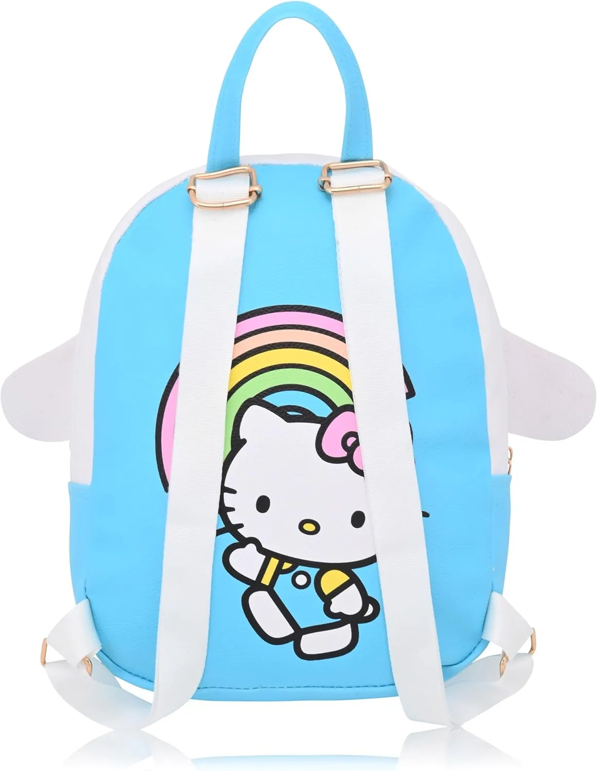 Sanrio Hello Kitty and Friends Cinnamoroll Unisex Backpack | Cute PU Leather 10" Mini Backpack Purse