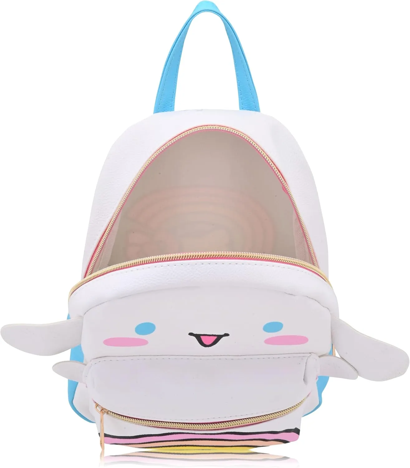 Sanrio Hello Kitty and Friends Cinnamoroll Unisex Backpack | Cute PU Leather 10" Mini Backpack Purse