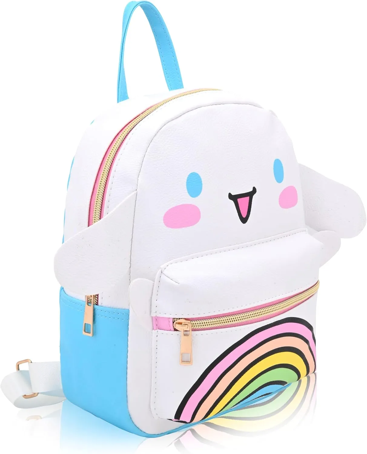 Sanrio Hello Kitty and Friends Cinnamoroll Unisex Backpack | Cute PU Leather 10" Mini Backpack Purse